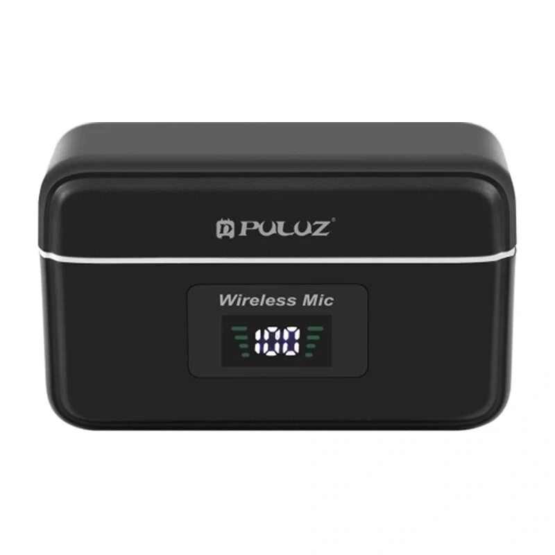 PULUZ SmartLink WS300 2,4 GHz kahe juhtmevaba lavalier-mikrofoni süsteem müravähendusega, 100 m ulatus, USB-C laadimine