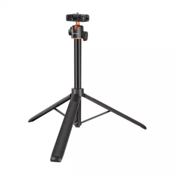 PULUZ Statiiv telefonile selfie-keppiga 1,4 m – PU730B, Bluetooth-pult, 360° pöörlemine, must