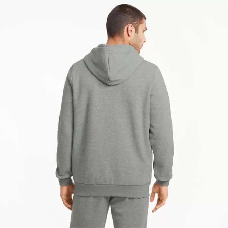 PUMA ESSENTIALS Naiste keskmise halli heather fliisist kapuutsiga dressipluus S
