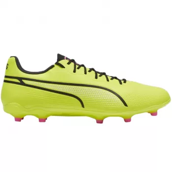 PUMA King Pro FG/AG meeste jalgpallisaapad - Puma Black/Puma White/Fast Yellow - UK 8 / EU 42