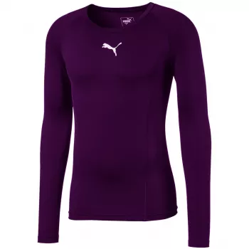 Puma LIGA meeste pikkade varrukatega alussärk lilla suurus M