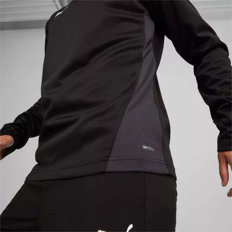 Puma meeste TeamGoal Training 1/4 lukuga särk - Puma Black - suurus M