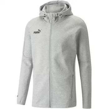 PUMA teamFINAL Casuals meeste kapuutsiga jope keskmine hall kirju