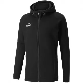 PUMA teamFINAL Casuals meeste kapuutsiga dressipluus Black 657383 03