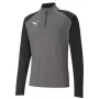 PUMA teamLIGA 1/4 meeste dressipluus tõmblukuga hall-must