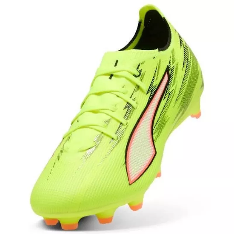 Puma Ultra 6 Match FG/AG jalgpallisaapad must valge Fire Orchid