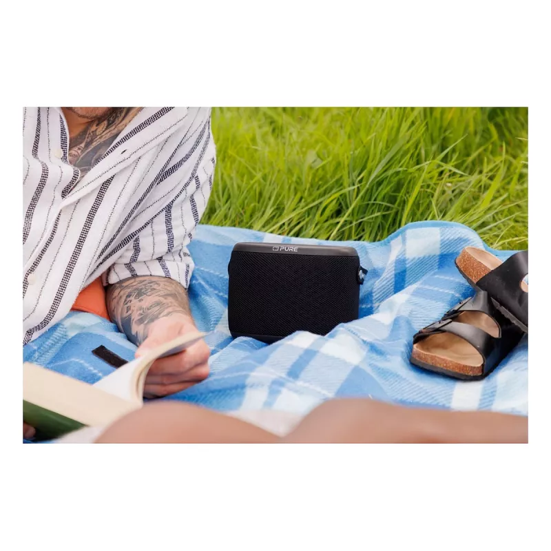 PURE ACOUSTICS Pure Woodland kaasaskantav Bluetooth-kõlar – 10W, veekindel, FM/DAB+ raadio, must (253344)
