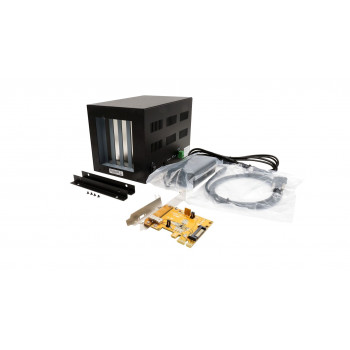 EXSYS EX-1012 väline 4 PCI pesaga laienduskast, PCIe x1 hostkaart