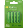 GP ReCyko AA NiMH akud, 1300 mAh, 1,2 V, 4 tk