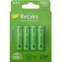 GP ReCyko AA NiMH akud, 1300 mAh, 1,2 V, 4 tk