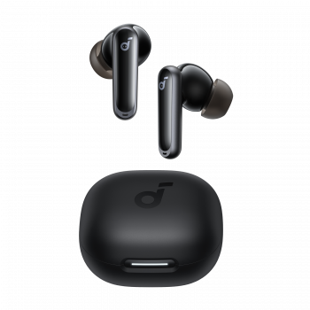 soundcore P40i by Anker, mustad täisjuhtmevabad kõrvaklapid, adaptiivne ANC, Bluetooth 5.3