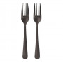 circulware Gaia korduskasutatavad kahvlid, mustad, 19 cm, 10 tk