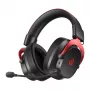 QCY Heroad VT200 mängukõrvaklapid – must & punane, 50 mm draiverid, virtuaalne 7.1 heli, RGB LED, USB-A