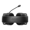 QCY Heroad VT200 mängukõrvaklapid - juhtmega 7.1 ruumiheli, 50mm draiverid, RGB LED, must