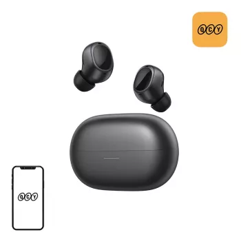 QCY Melobuds A30 Wireless Earbuds (Black) - Active Noise Cancelling, Bluetooth 5.3, IPX5, 30H Battery