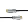 Qoltec 50472 High-Speed HDMI-kaabel Ethernetiga 20m 4K@60Hz 18Gbps kullatud pistikutega must ja hõbedane