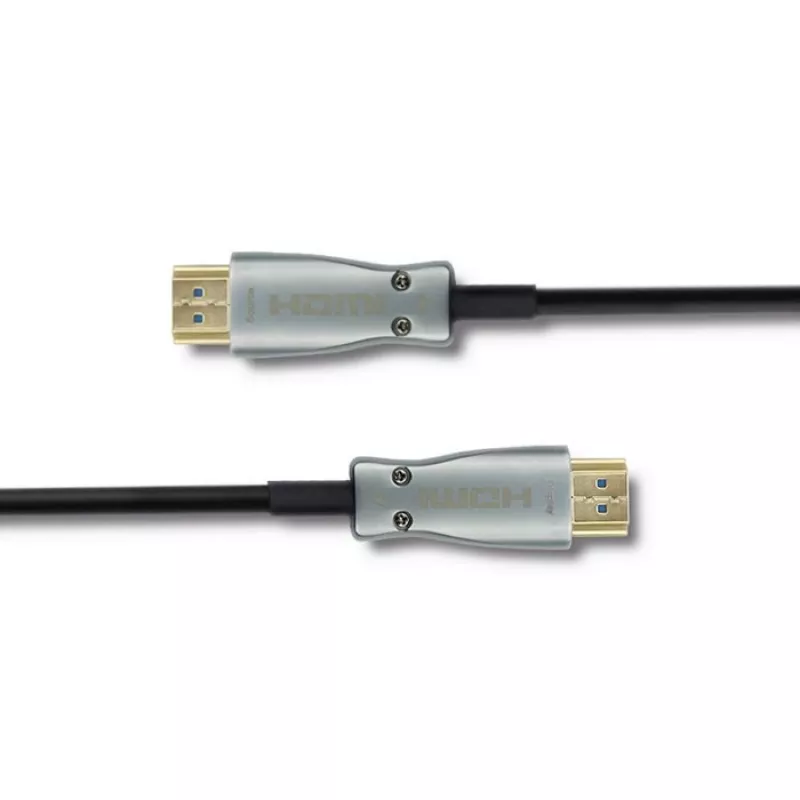 Qoltec 50472 High-Speed HDMI-kaabel Ethernetiga 20m 4K@60Hz 18Gbps kullatud pistikutega must ja hõbedane
