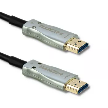 Qoltec 50472 High-Speed HDMI-kaabel Ethernetiga 20m 4K@60Hz 18Gbps kullatud pistikutega must ja hõbedane