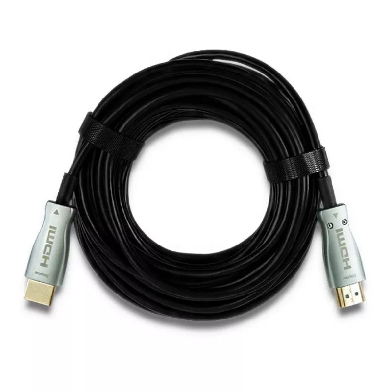 Qoltec 50474 HDMI 1.4 kiire kaabel Ethernetiga, 30 m, kullatud pistikutega, kolmekordne varjestus, must/hõbedane