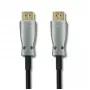 Qoltec 50474 HDMI 1.4 kiire kaabel Ethernetiga, 30 m, kullatud pistikutega, kolmekordne varjestus, must/hõbedane