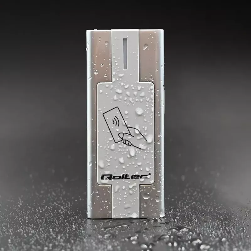Qoltec 52446 läheduskaardi ja võtmehoidja lugeja – 125 kHz RFID, Wiegand 26-bit, IP65