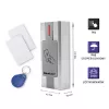 Qoltec 52446 läheduskaardi ja võtmehoidja lugeja – 125 kHz RFID, Wiegand 26-bit, IP65