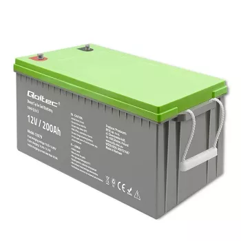Qoltec 53079 süvatsükli geelaku 12V 200Ah (62,5kg)