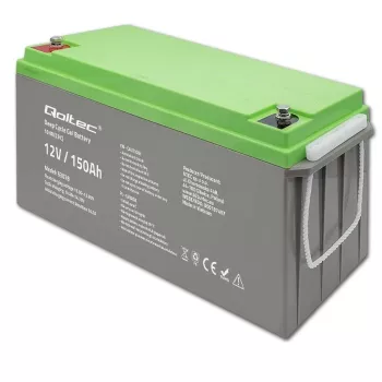 Qoltec Deep Cycle Gel Aku 12V 150Ah 44.5kg
