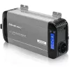 Qoltec puhas siinuslaine inverter 12V kuni 230V 1000W/2000W LCD, USB, USB-C, LiFePO4/GEL/AGM-iga ühilduv
