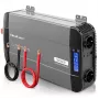 Qoltec puhas siinuslaine inverter 12V kuni 230V 2500W/5000W LCD, USB, USB-C, LiFePO4/GEL/AGM-iga ühilduv