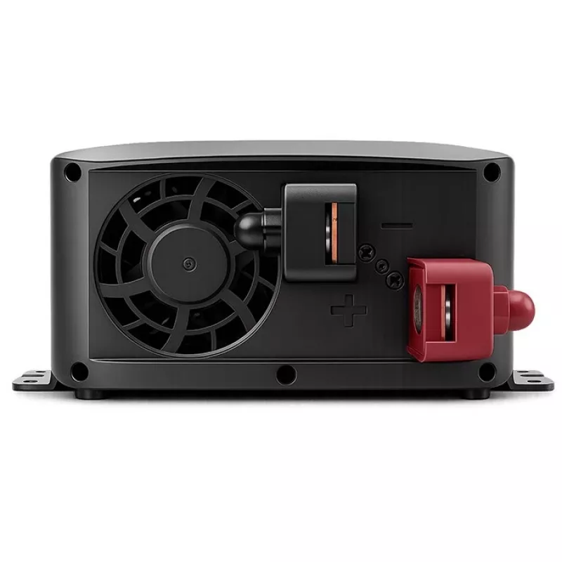 Qoltec puhas siinuslaine inverter 12V kuni 230V 500W/1000W LCD, USB, USB-C, LiFePo4/GEL/AGM-iga ühilduv