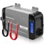 Qoltec puhas siinuslaine inverter 12V kuni 230V 500W/1000W LCD, USB, USB-C, LiFePo4/GEL/AGM-iga ühilduv