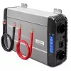 Qoltec Pure Sine Wave Inverter koos UPS-iga | 12V kuni 230V | 2000W pidev / 4000W tipp | LCD | USB-A | USB-C PD 18W | LiFePO4 GEL AGM ühilduv