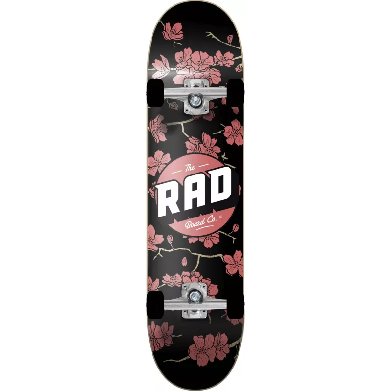 RAD Logo Complete Skateboard 8 White