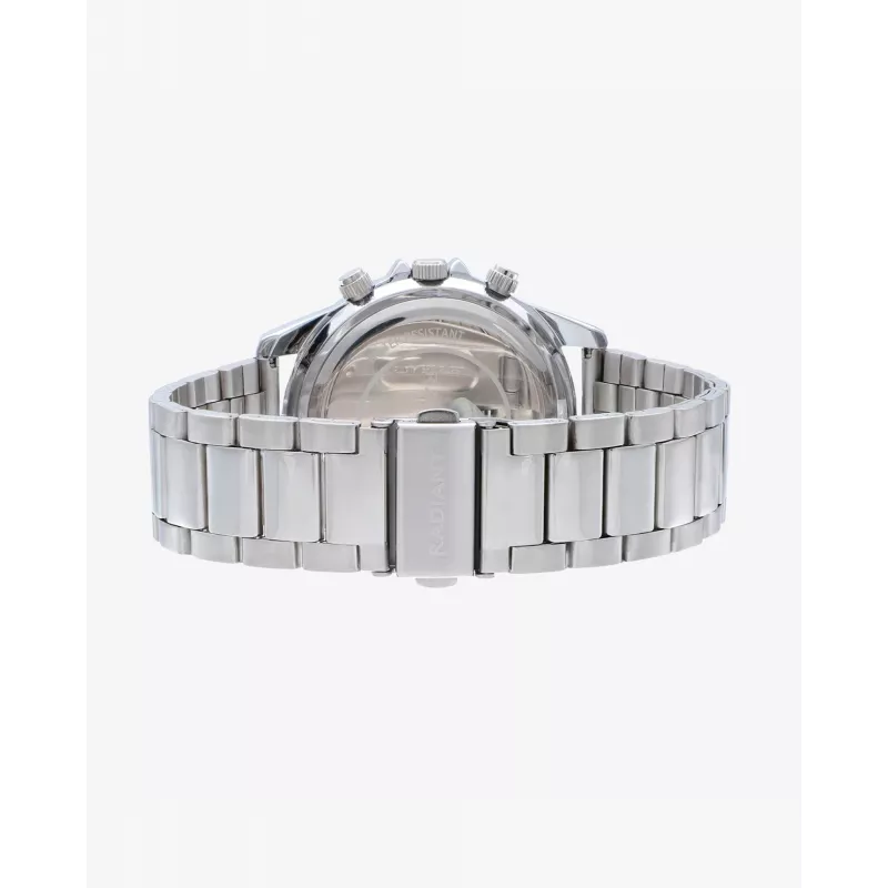 Radiant meeste kvartskell RA617705 44mm musta sihverplaadiga nahkrihm