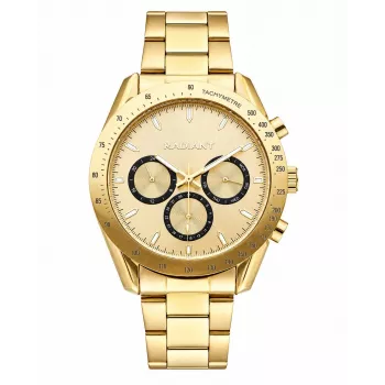 Radiant meeste RA668703 analoogkvartskell - 44mm sinine sihverplaat roostevaba teras