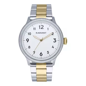 RADIANT meeste käekell RA627204 42mm roostevabast terasest korpus musta nahast rihmaga analoogkvartskell