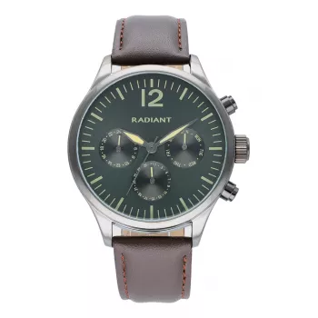 RADIANT meeste käekell RA641702 43mm analoogkvarts musta numbrilaud ja nahkrihm