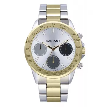 RADIANT RA604704 meeste analoogkvartskell 45mm roostevaba teras must nahk