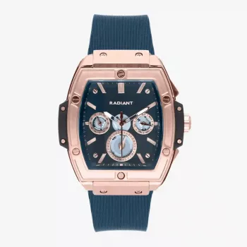 RADIANT RA655204 Meeste Analoog Kvartskell 42mm Roostevaba Teras Must Sihtnahkne Rihm