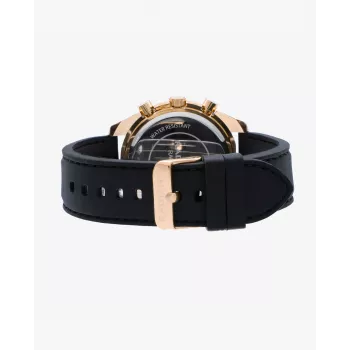 RADIANT RA668709 meeste analoogkvartskell 44mm musta numbrilaud ja nahkrihm
