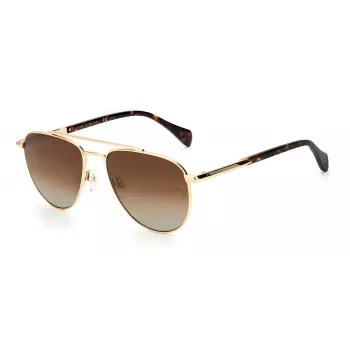 RAG&BONE Naiste RNB1044GS3YG5 Havana Pruun Ruudukujulised Päikeseprillid 55/17/145 mm