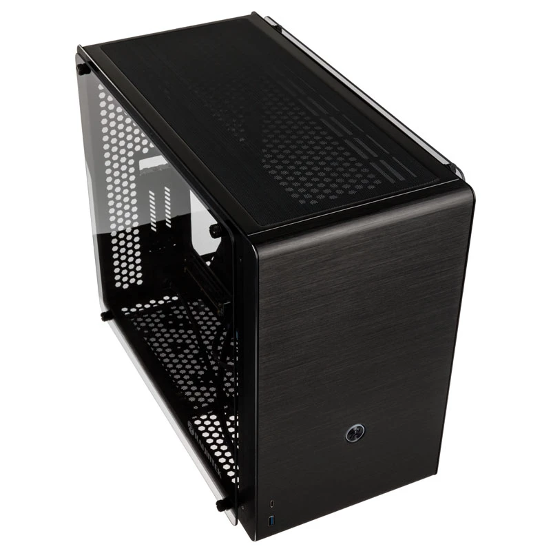 Raijintek Ophion M Evo TGS Micro-ATX korpus, karastatud klaas - must
