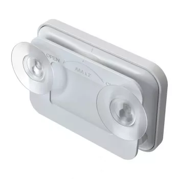 RAINPOINT BALDRTHERM B0549STH Vannitoataimer temperatuuri- ja niiskusmõõturiga, IP24 veekindel, loendur/loendur, LCD taustvalgustus, iminapp/aluse/seinale kinnitus