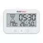 RAINPOINT BALDRTHERM B0549STH Vannitoataimer temperatuuri- ja niiskusmõõturiga, IP24 veekindel, loendur/loendur, LCD taustvalgustus, iminapp/aluse/seinale kinnitus