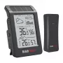 RAINPOINT BALDRTHERM B0596WT2H2P-V1 päikeseenergial töötav ilmajaam juhtmevaba välisanduriga, must