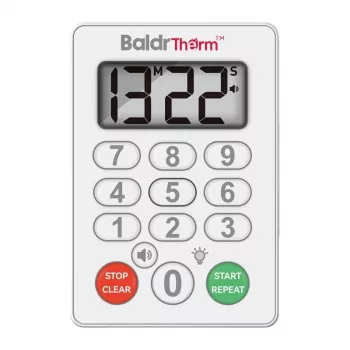 RAINPOINT BALDRTHERM E0575S Digitalne köögutaimer magnetilise tagakülje, kokkupandava alusega, valju helinaga, taimeriga ja stopperiga, must