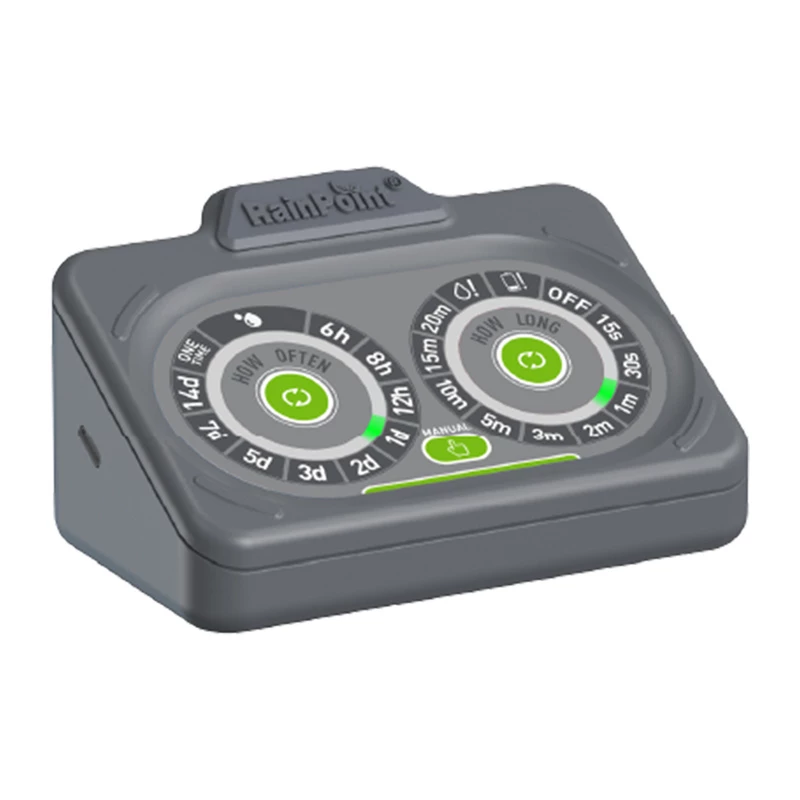 RainPoint IK149 Pottide Kastmiskomplekt - Automaatne Tilguti Niisutussüsteem 10 Pottile, USB/Akutoitel, LCD Ekraaniga