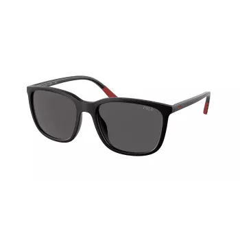 RALPH LAUREN Meeste PH4185U537587 Päikeseprillid – Ruudukujuline Havana raam, tumerohelised klaasid, 56/18/145 mm