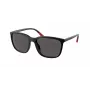 RALPH LAUREN Meeste PH4185U537587 Päikeseprillid – Ruudukujuline Havana raam, tumerohelised klaasid, 56/18/145 mm